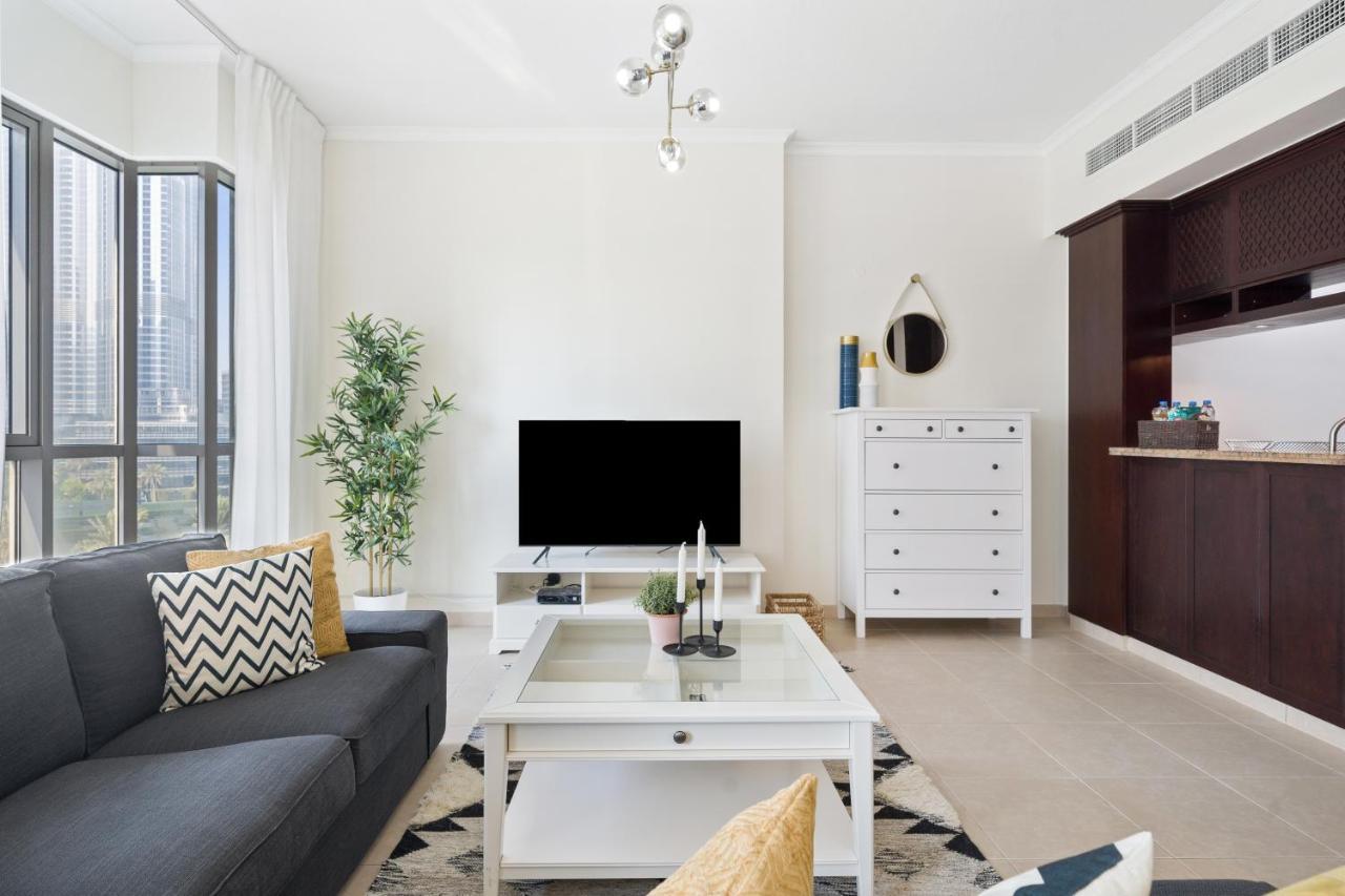 Stylish Apartment With Partial Burj Khalifa View Dubaj Exteriér fotografie