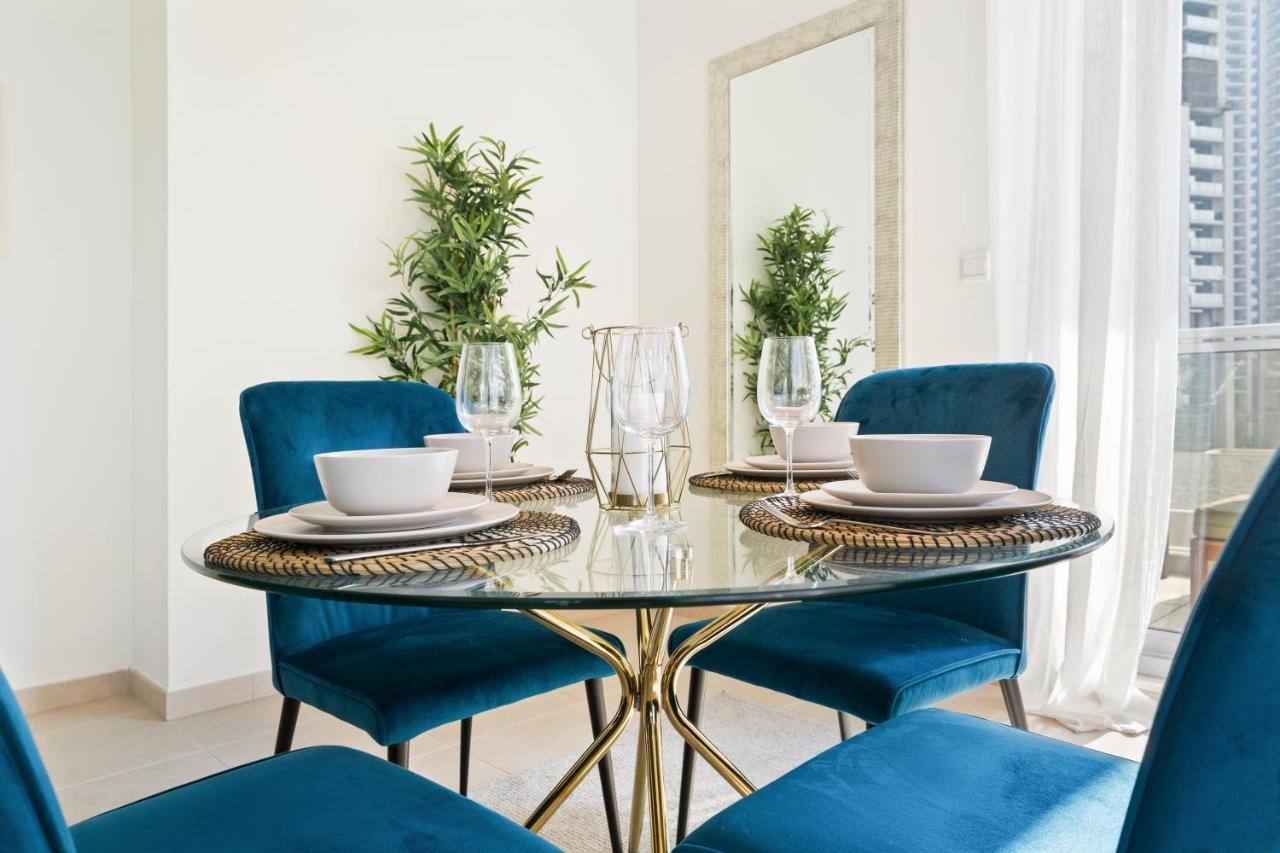 Stylish Apartment With Partial Burj Khalifa View Dubaj Exteriér fotografie