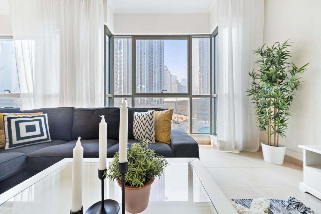 Stylish Apartment With Partial Burj Khalifa View Dubaj Exteriér fotografie