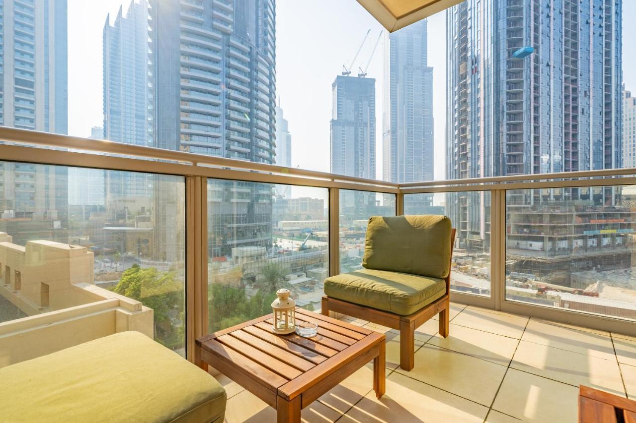 Stylish Apartment With Partial Burj Khalifa View Dubaj Exteriér fotografie